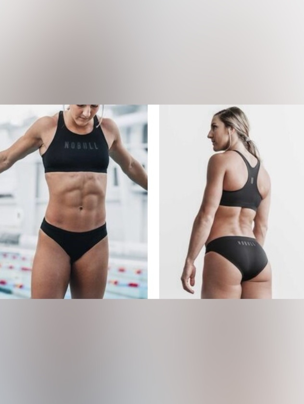Women’s Black Two-Piece Swim Set - Sporty Bikini Top & Bottom